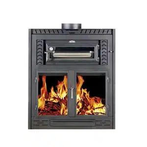chimenea de leña modelo ronda con horno