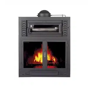 chimenea leña con horno mod. London