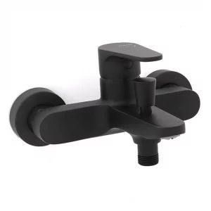 Grifo-de-bano-ducha-monomando-Rocket-Negro-Mate