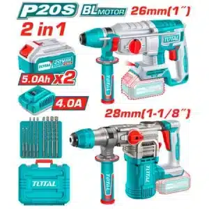 Maletín combo martillos combinados a batería