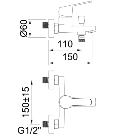 Grifo de baño-ducha Panam Evo Xtreme - Imagen 2